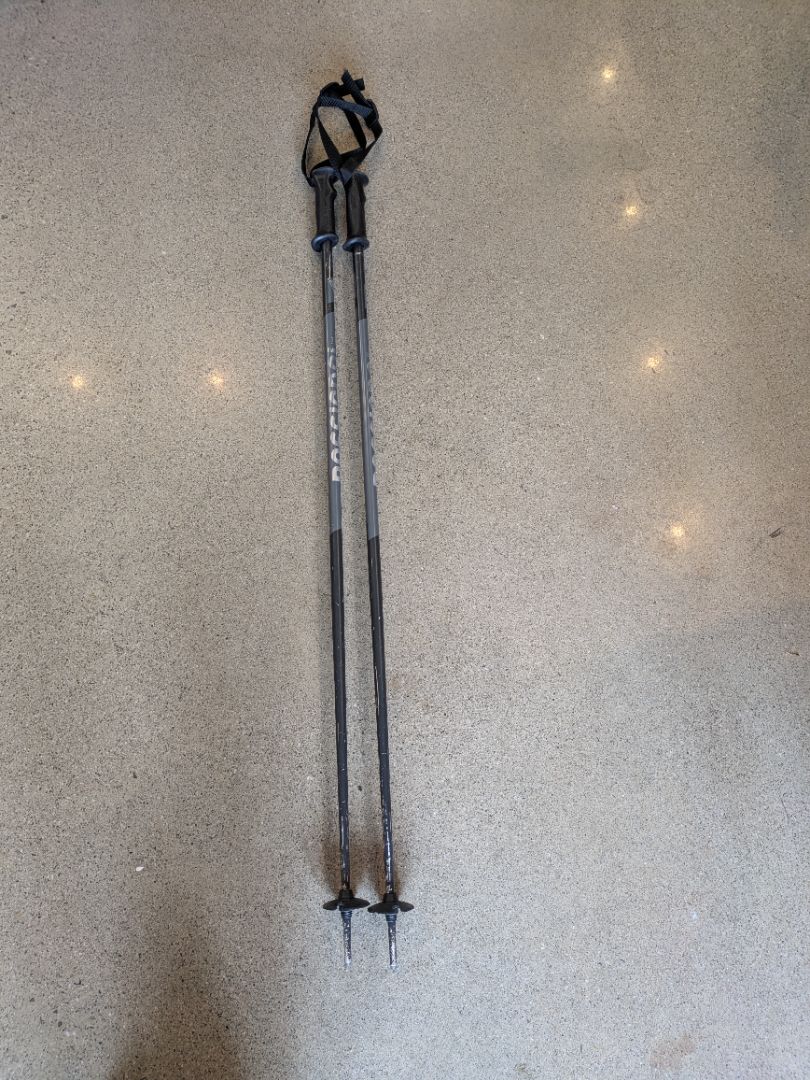 Grey Rossignol Alpine Ski Poles, 115cm