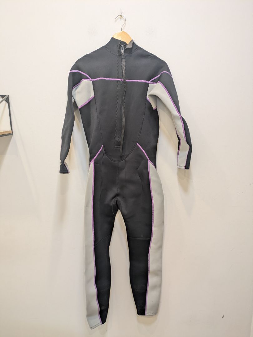 Black Bezel Full Back Zip Wetsuit, Women's 14