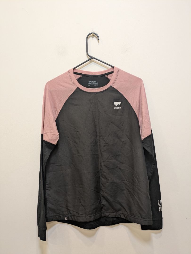 Black Mons Royale Merino Long Sleeve, M