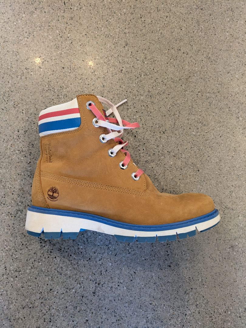 Tan Timberland Waterproof Leather Boots, EU 38