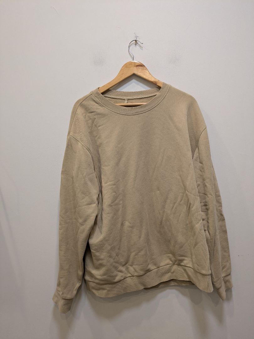 Beige Lululemon Oversized Crewneck Sweatshirt, XL
