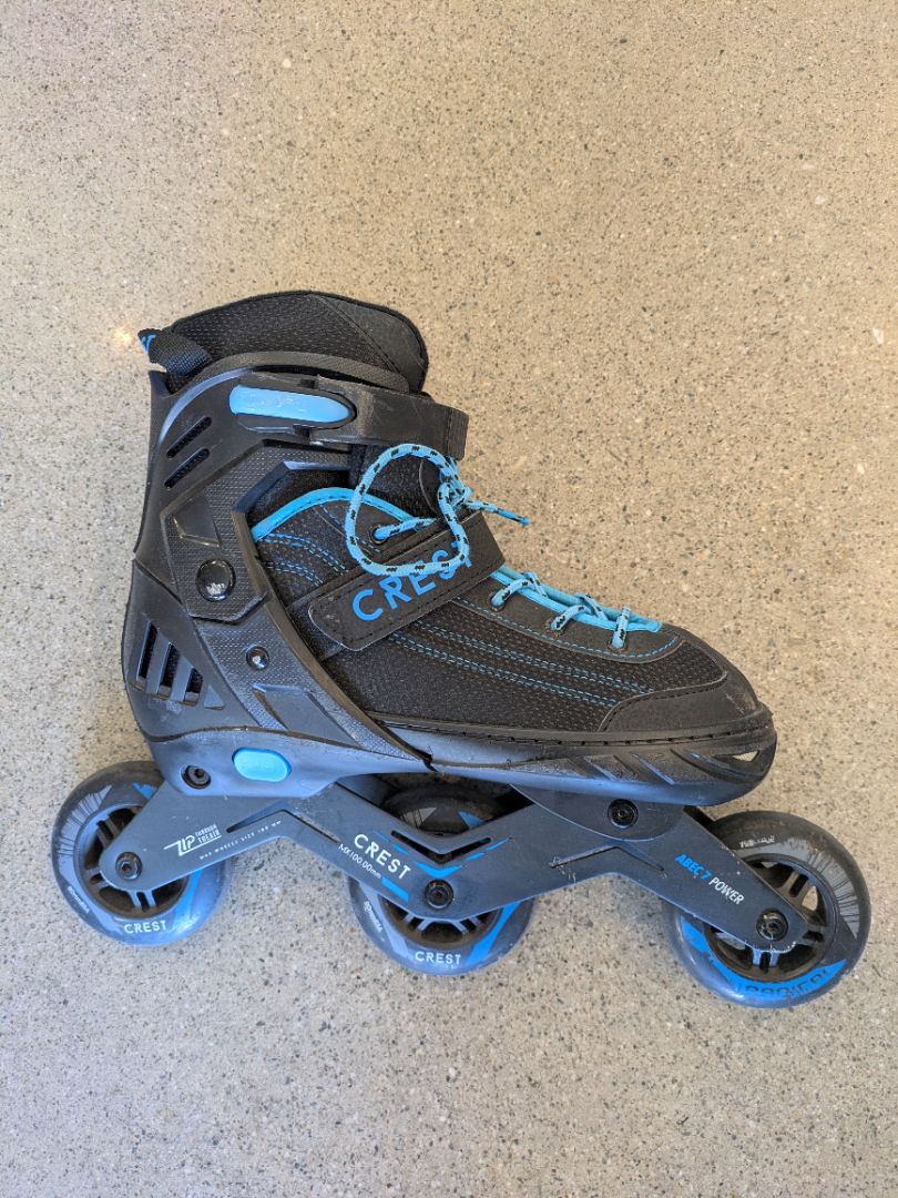 Black Anko Crest Adjustable Inline Skates, EU 41-44 (adjustable)
