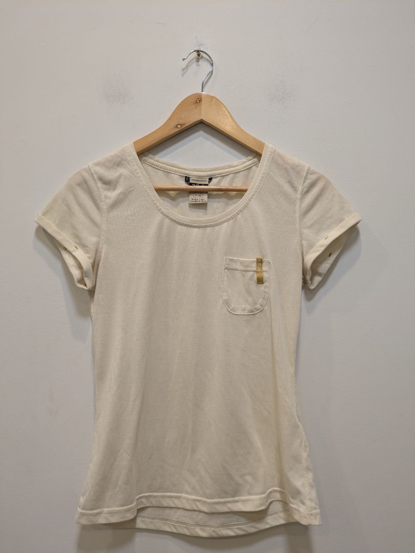 Cream Rab Pocket T-Shirt, UK 10 / US S
