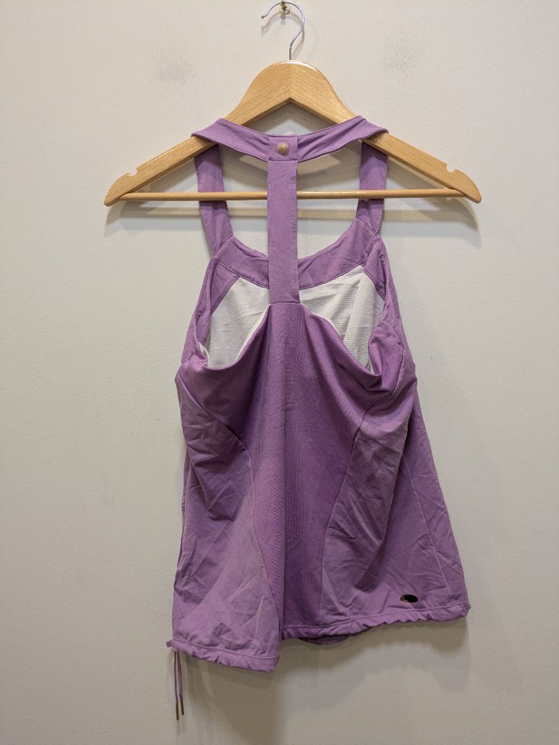 Purple Adidas Open-Back Training Tank, 8