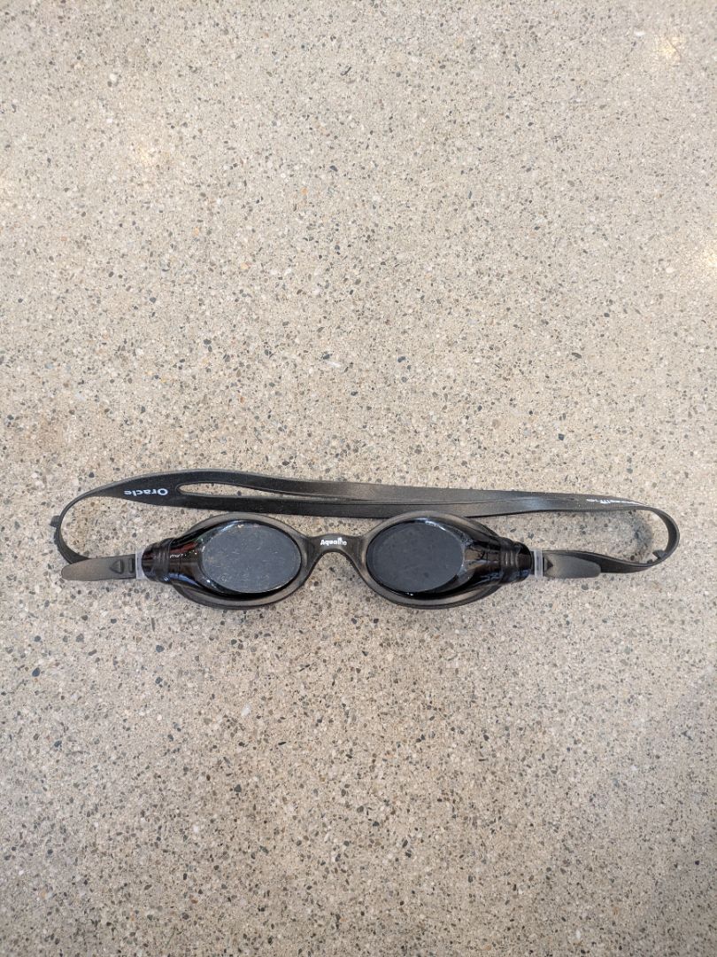 Black Aqualine Oracle Swimming Goggles, Adjustable