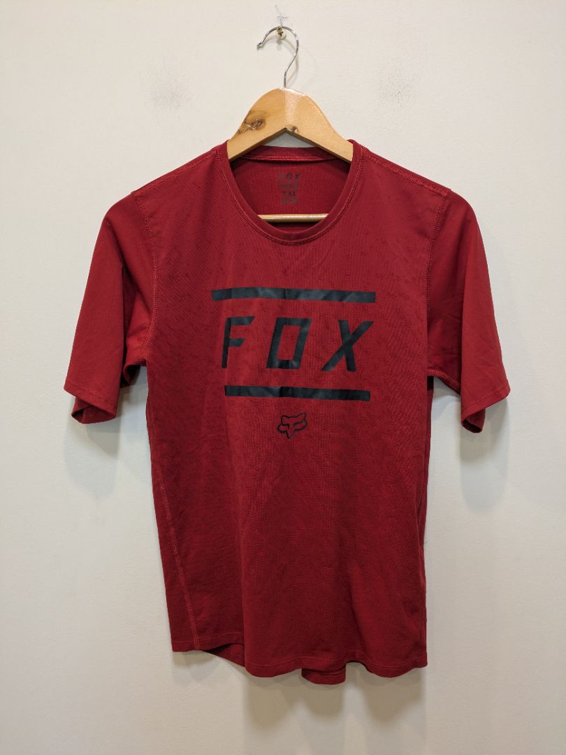 Burgundy Fox Racing Ranger SS Jersey, YXL