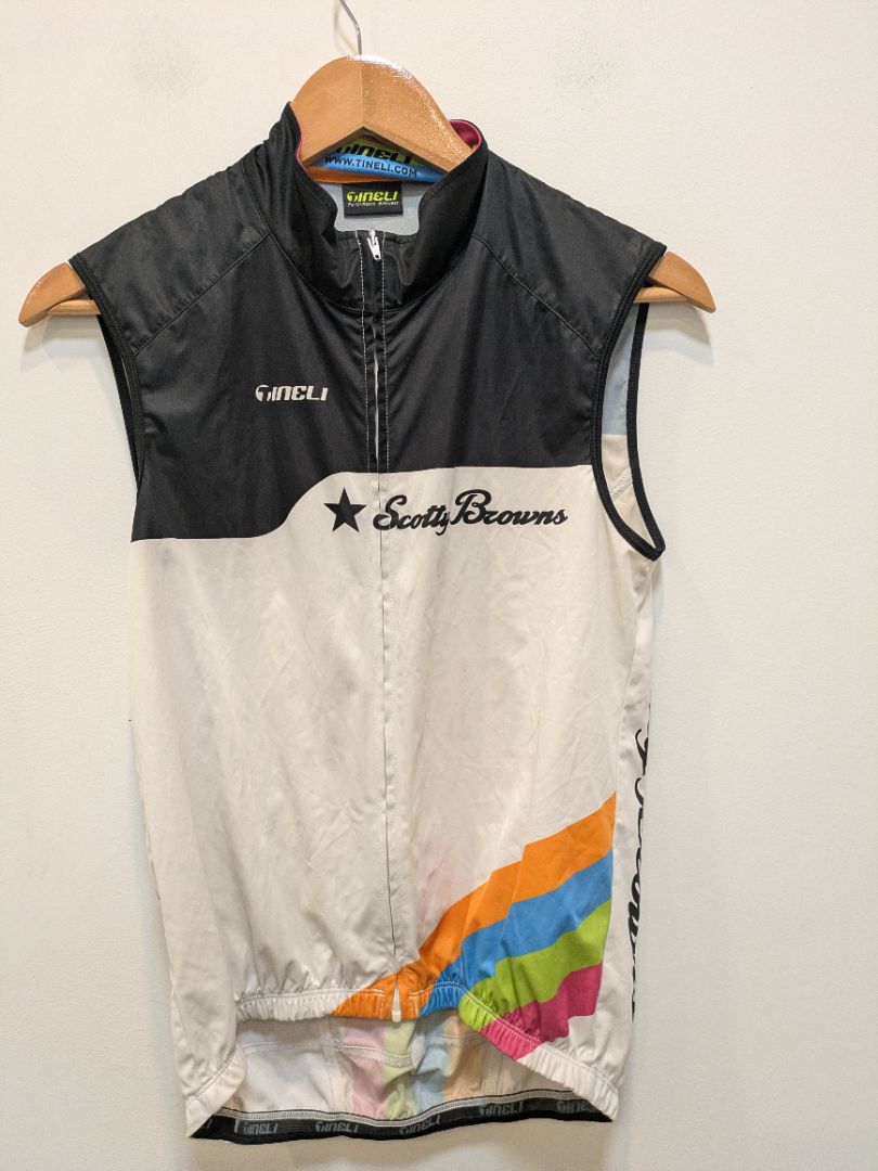 Black Tineli Scotty Browns Cycling Vest, M (estimated)