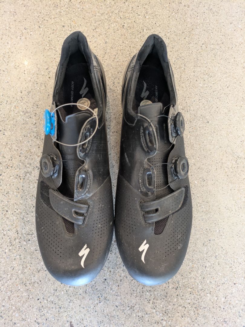Black Specialized S-Works Road Shoes, EU 46 Wide