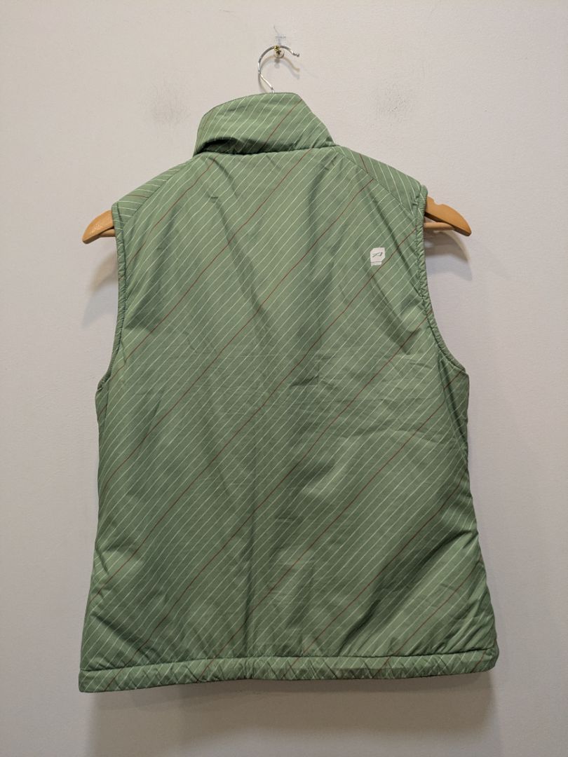 Olive Green Orage Reversible Fleece Vest, S