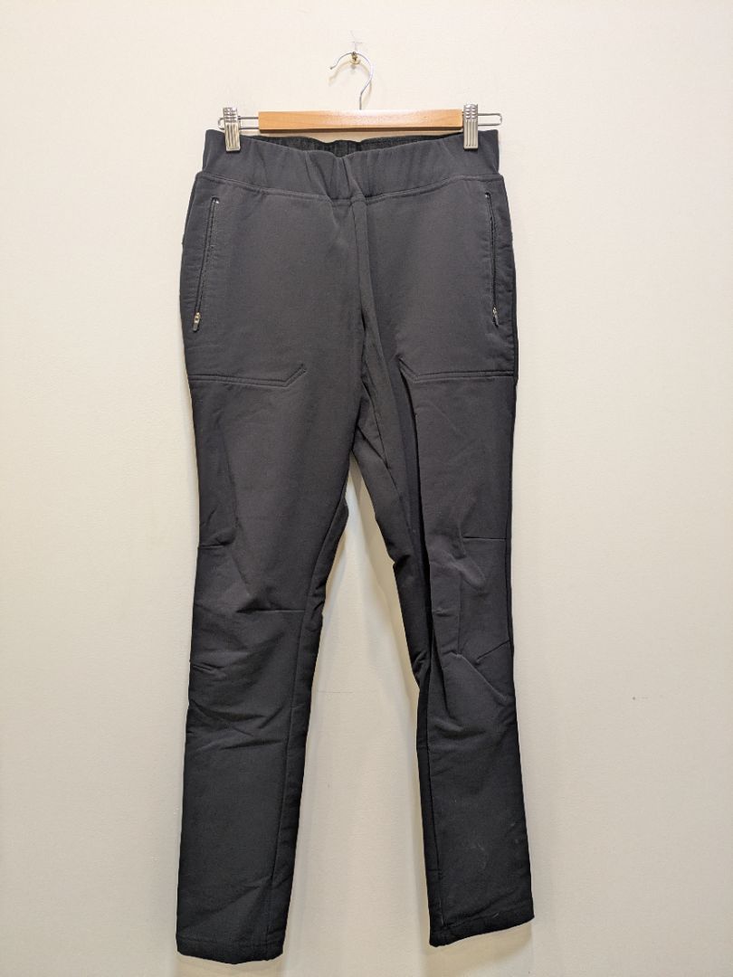 Black Macpac Fleece-Lined Softshell Pants, 10