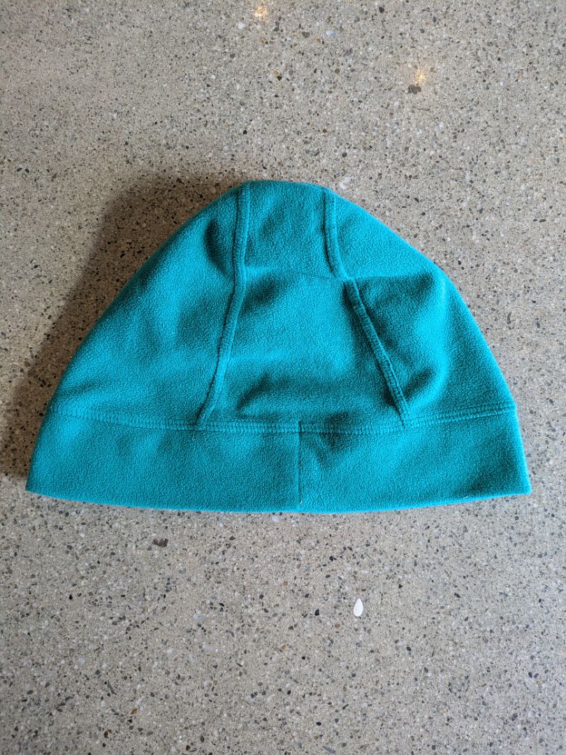 Teal Macpac Fleece Beanie, L