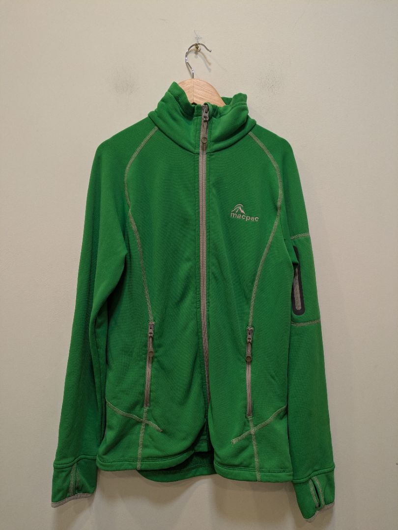 Green Macpac Fleece Jacket, 10