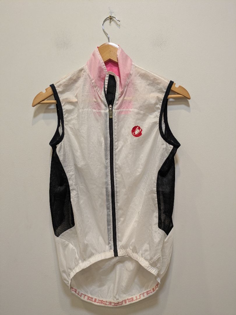 White Castelli Cycling Wind Vest, S (estimated)