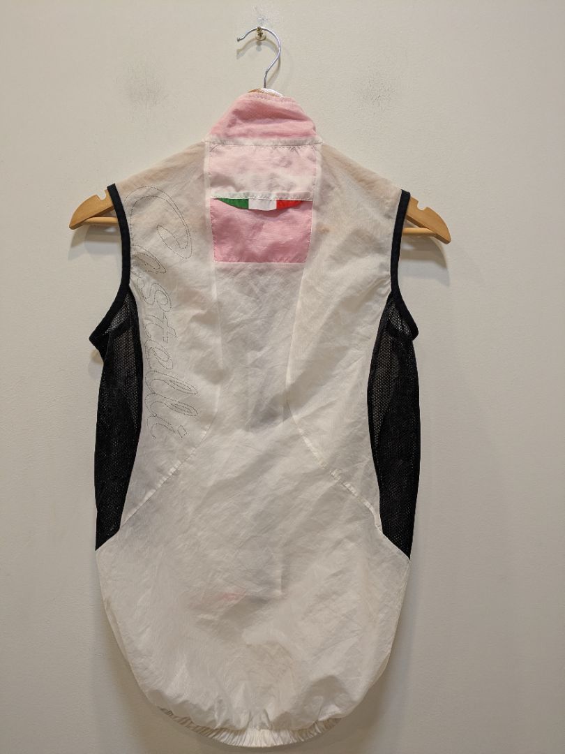 White Castelli Cycling Wind Vest, S (estimated)