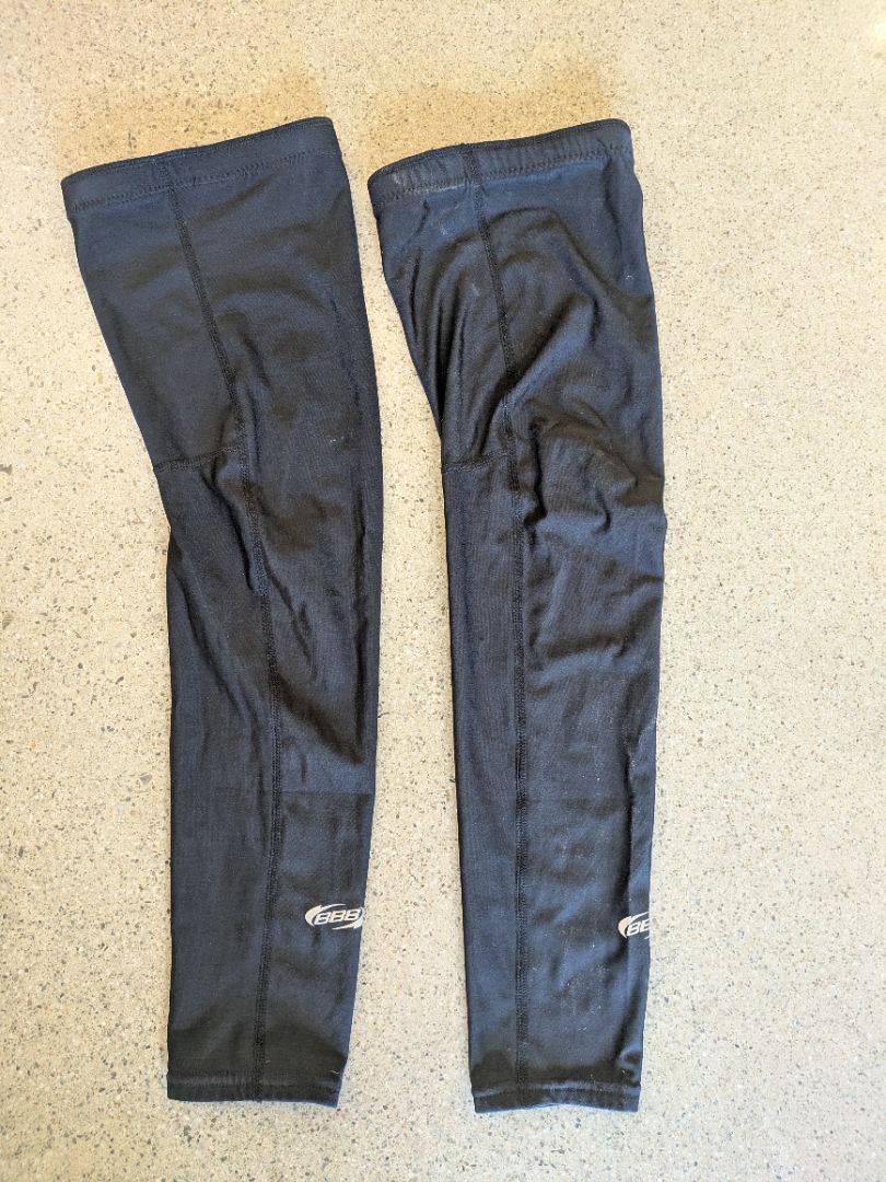 Black BBB Cycling Leg Warmers, S