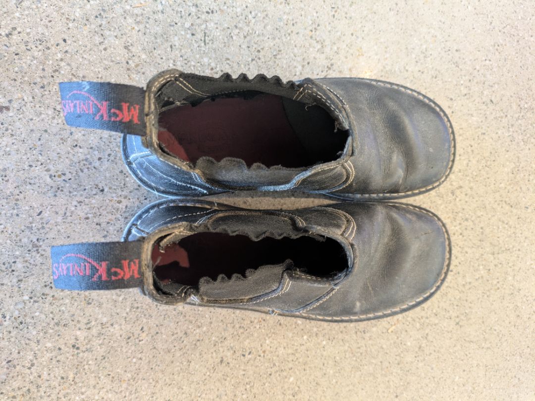 Black McKinlays Leather Chelsea Boots, EU 35 (estimated)