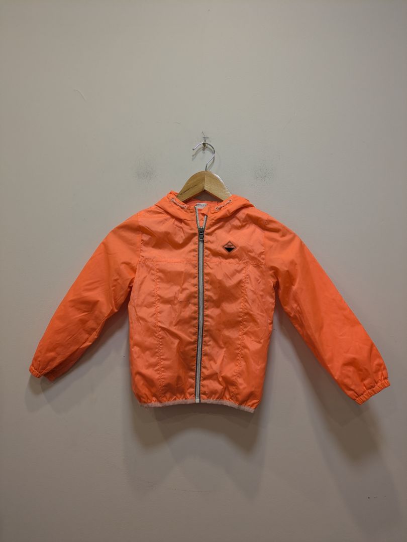 Orange Premium Goods Kids Hooded Windbreaker, 5Y / 110 cm