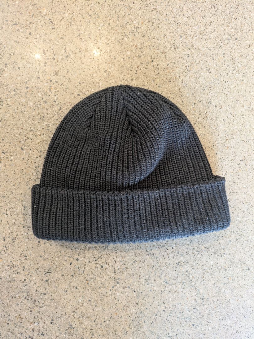 Charcoal Grey The North Face Ribbed Knit Beanie, One Size