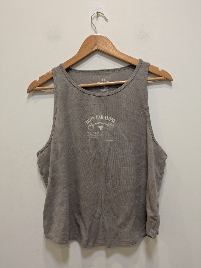 Grey Under Armour Iron Paradise Tank, XXL