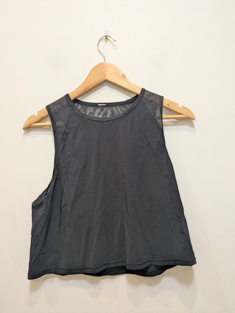 Black Lululemon Mesh Back Training Tank, M (estimated)