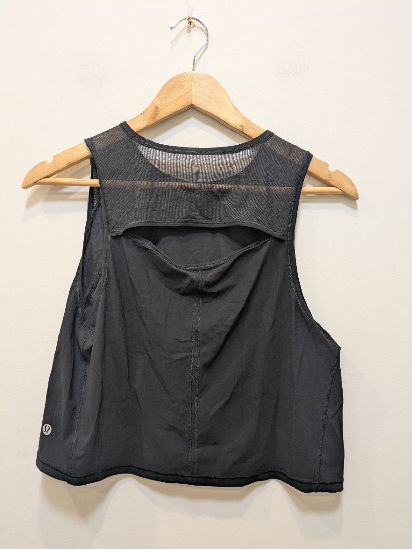 Black Lululemon Mesh Back Training Tank, M (estimated)