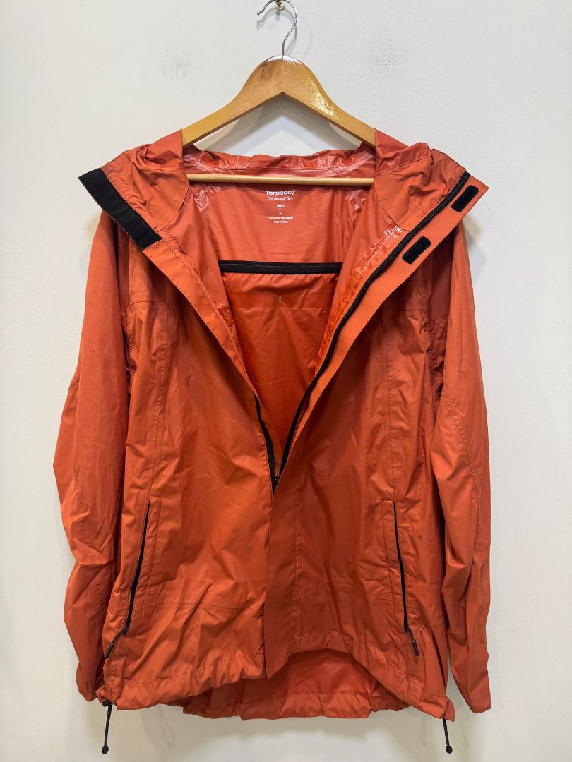 Orange Torpedo7 Rain jacket, L