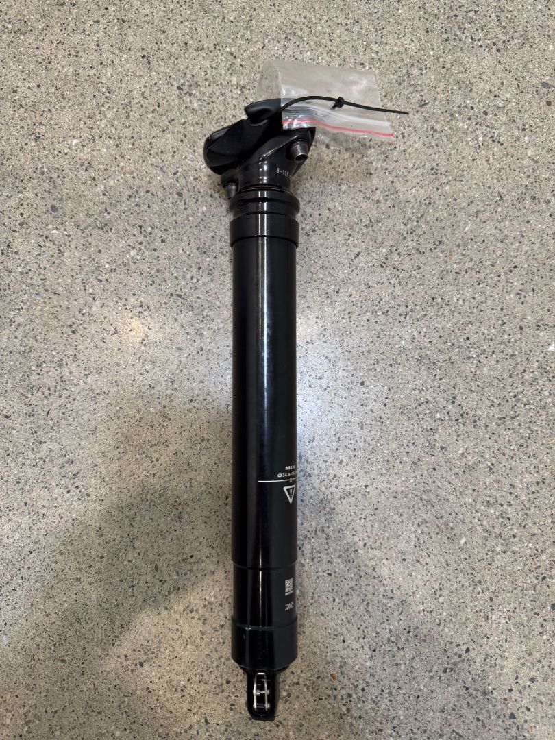 Black  Dropper post, 34.9 x 150
