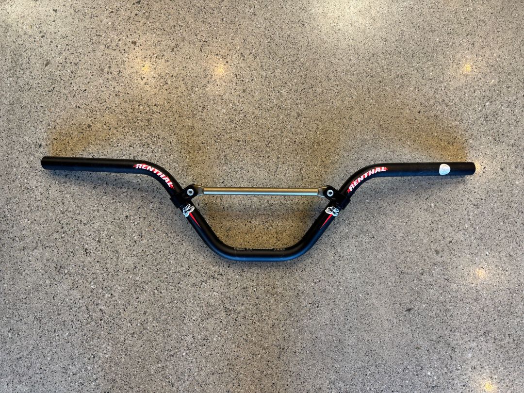 Black Renthal BMX handlebars