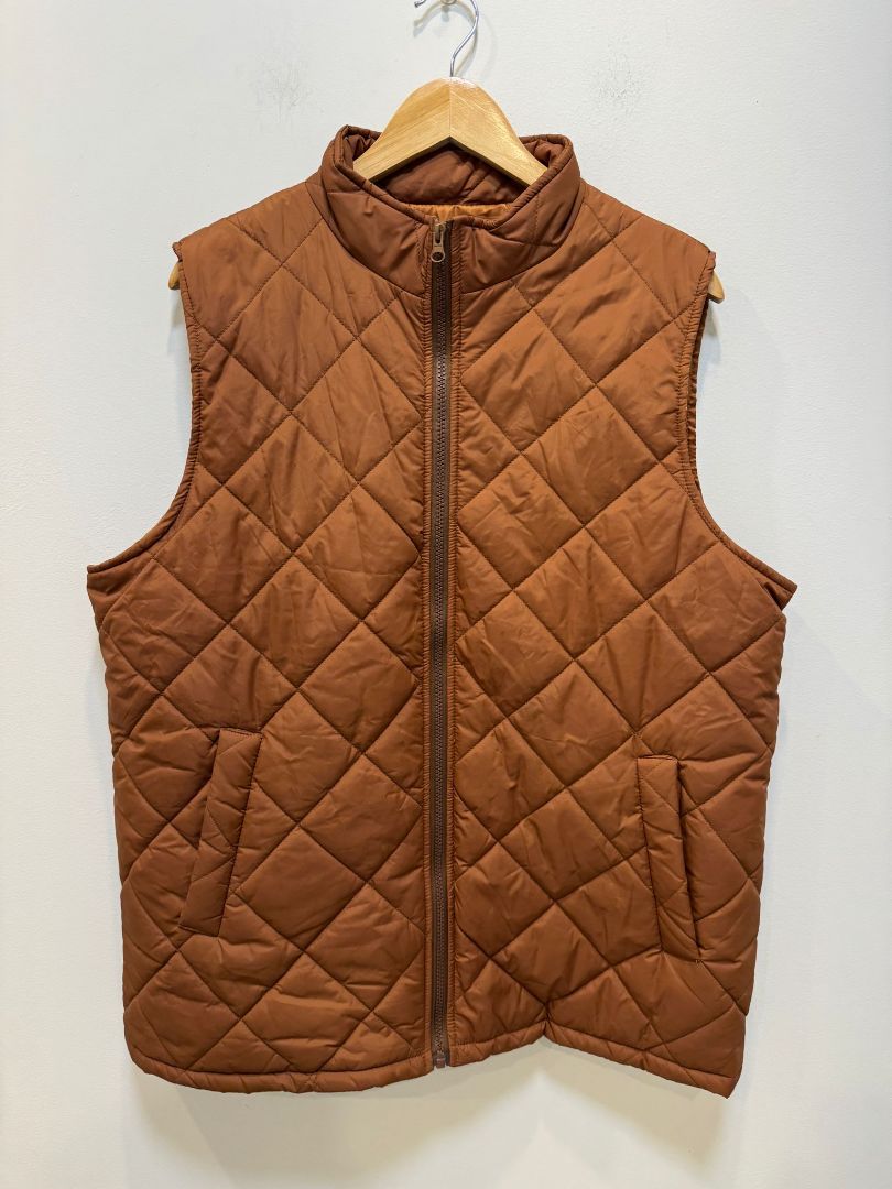 Brown  Quilted vest, XL