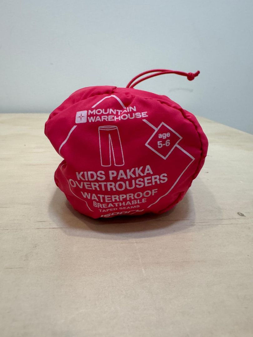 Pink Mountain Warehouse Pakka overtrousers, 5-6 years