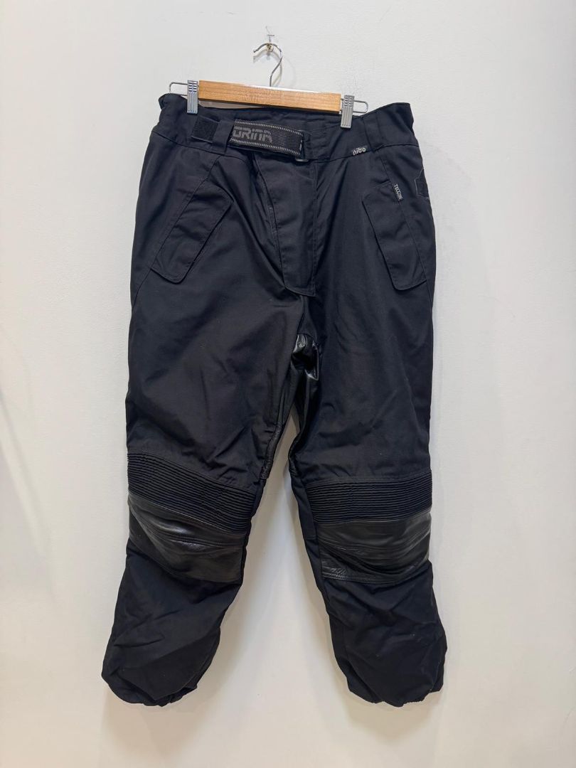 Black Nibo Motorcycle Pants, L
