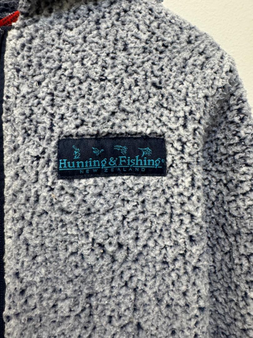 Grey Hunting & Fishing Fleece Jumpsuit, 6 / S