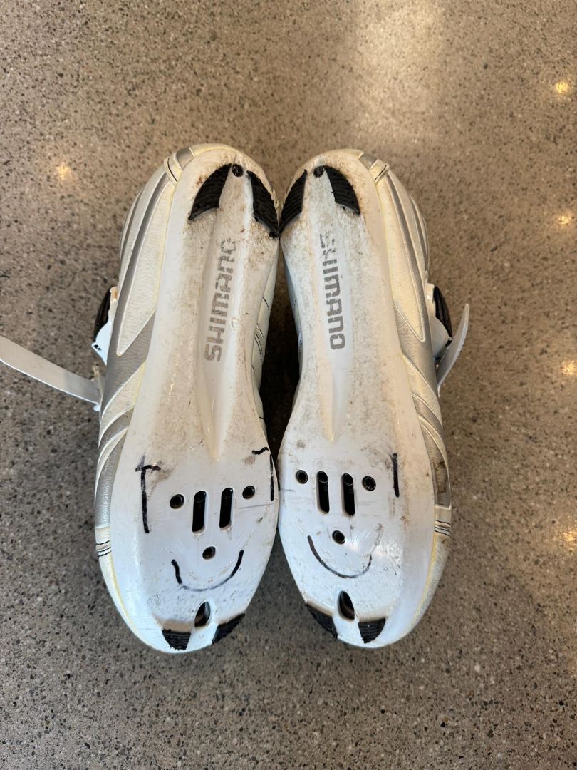 White Shimano WR40 Road Shoes, EU 42