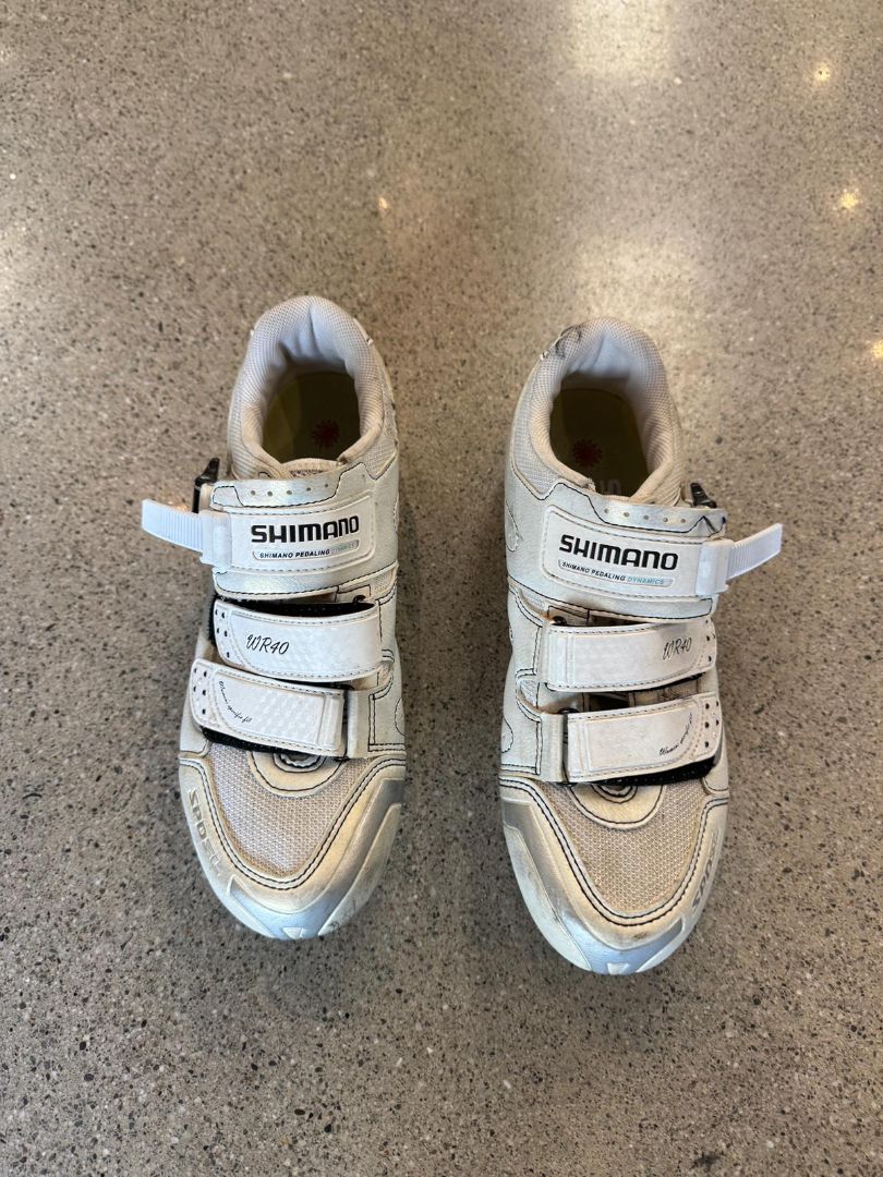 White Shimano WR40 Road Shoes, EU 42