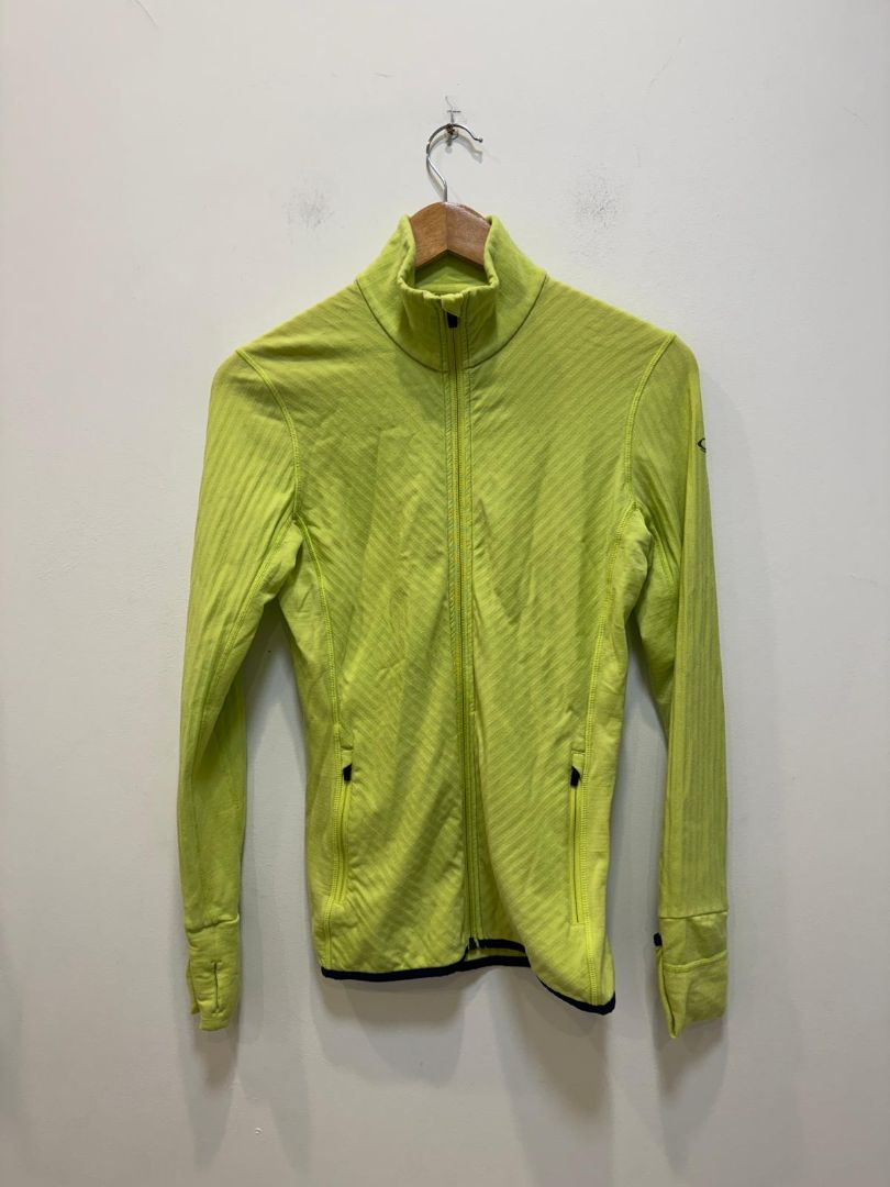 Green Icebreaker Zip Layer, S