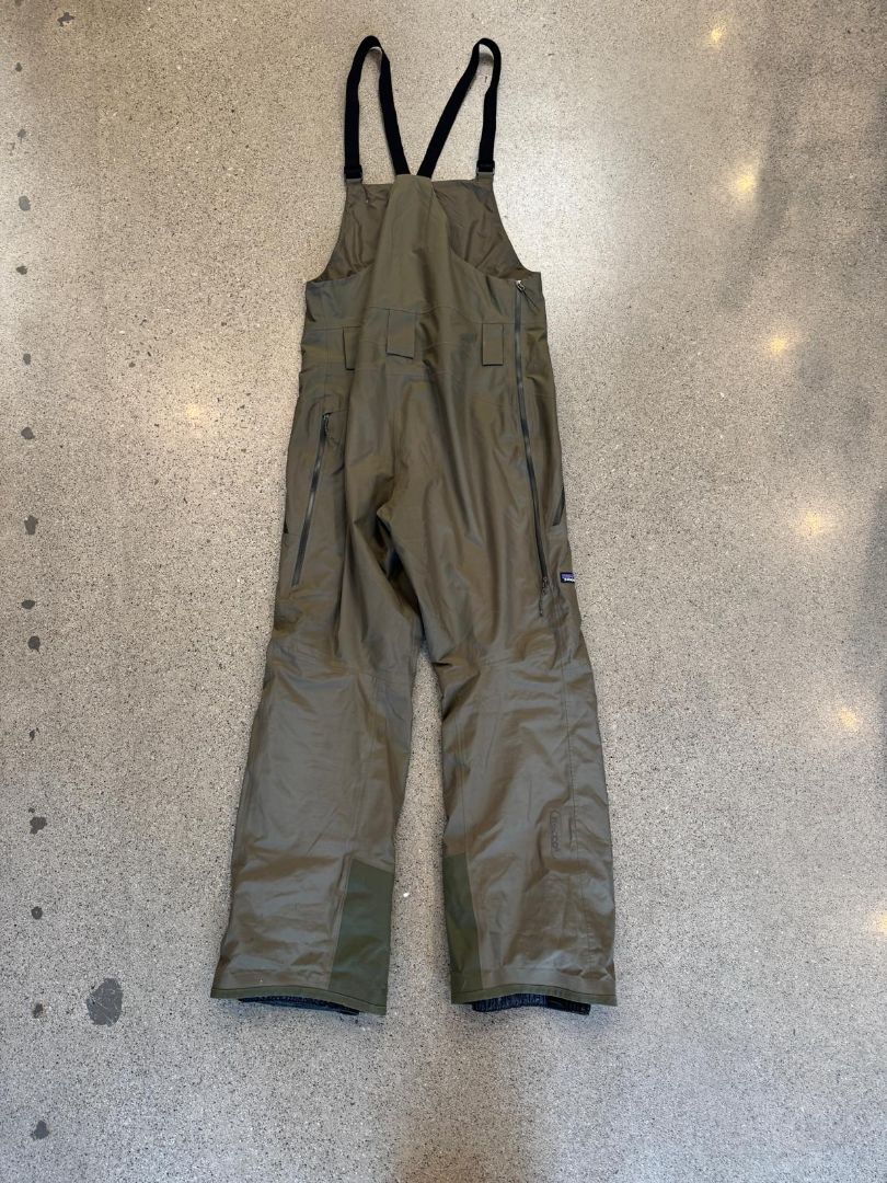 Green Patagonia Stormstride Bibs, M