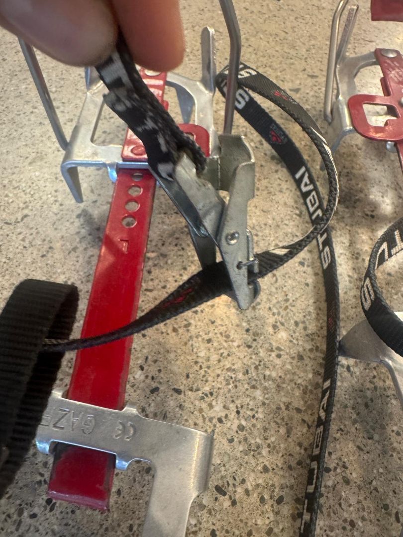 Red Stubai 10-point Crampons