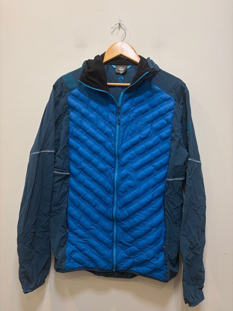 Blue La Sportiva Hybrid Insulated Hooded Jacket, EU L/50 (US M)