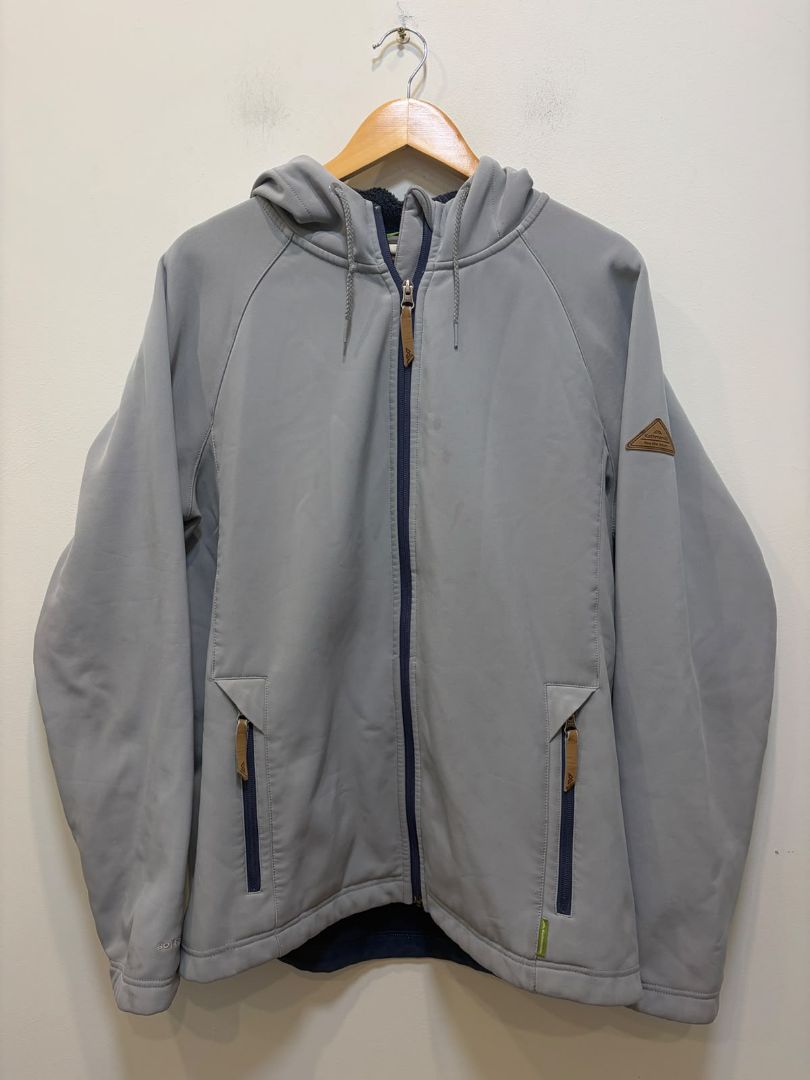 Grey Kathmandu Hooded Softshell Jacket, L