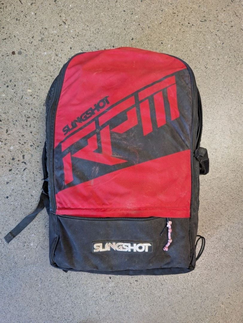 Red/Black Slingshot RPM 8m Kite + Bar, 8m