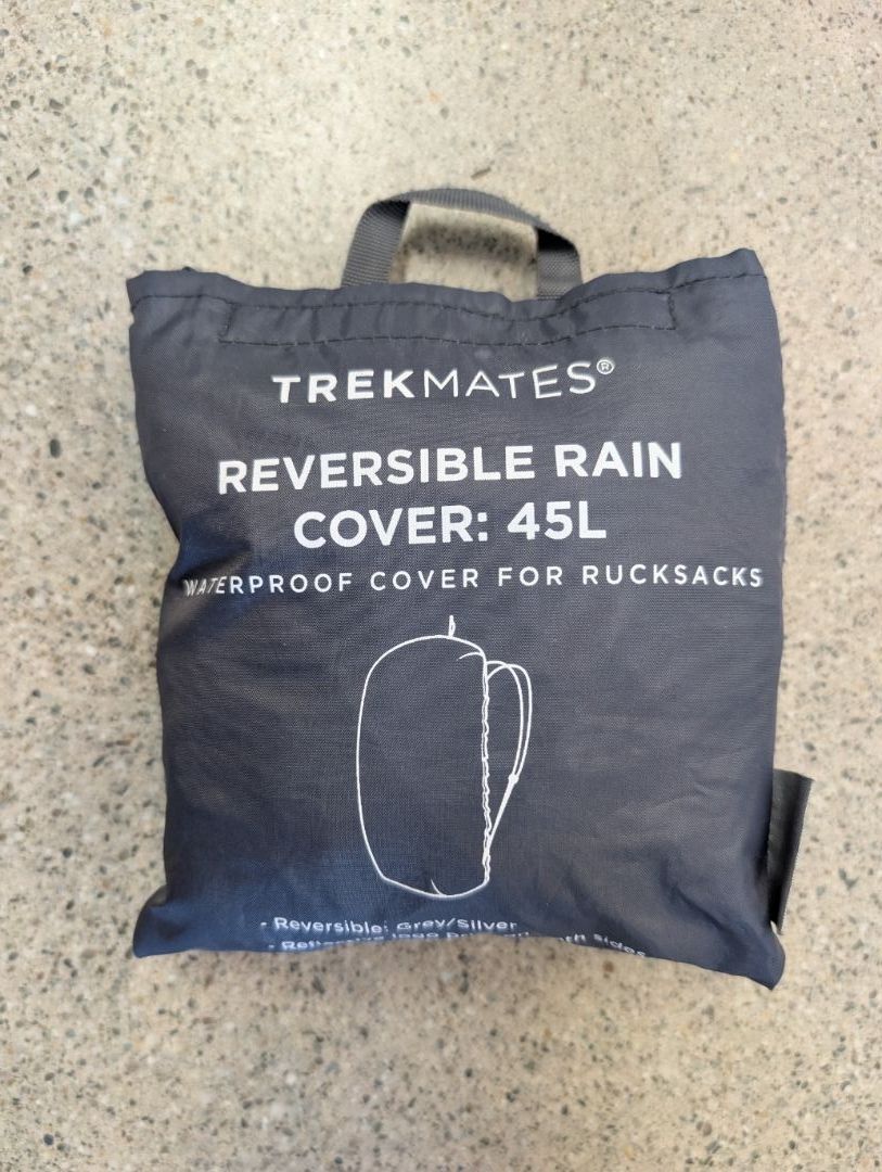 Dark Grey Trekmates Reversible Rain Cover, 45L